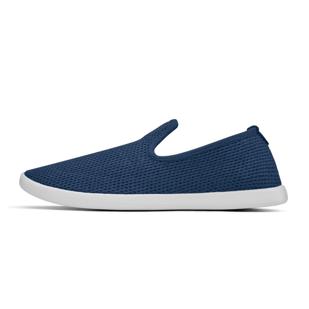 Allbirds Women\'s Slip-Ons Navy - Tree Loungers - 71425PWUR